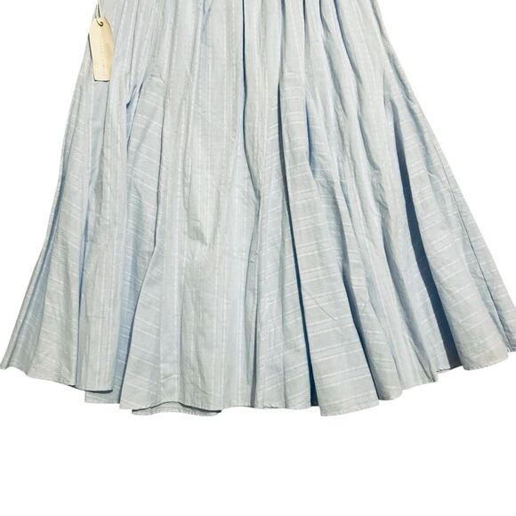 FARMERS MARKET NWT Boho Light Blue Midi Skirt XL - Picture 6 of 12